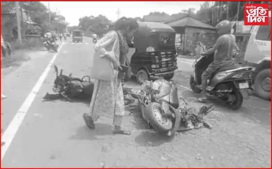 কাছাৰৰ কাবুগঞ্জত ভয়ংকৰ পথ দুৰ্ঘটনা: গুৰুতৰভাৱে আহত ৪জন