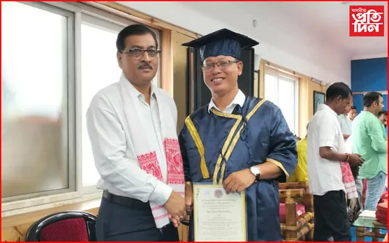 চিকিৎসক ডাঃ ঘনকান্ত দলেলৈ মণিপুৰ আন্ত:ৰাষ্ট্ৰীয় বিশ্ববিদ্যালয়ৰ বিশেষ সন্মান