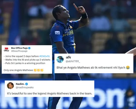 'Bhai ye Angelo Mathews ne ab tak retirement nhi liya?' - Fans react as Former Sri Lanka skipper makes stunning comeback in ODI World Cup 2023