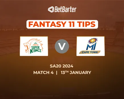 JSK vs MICT Dream11 Prediction, Fantasy Cricket Tips, Match 4 Today's Playing 11 and Pitch Report for SA20 2024