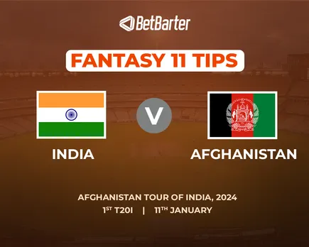 IND vs AFG Dream11 Prediction, Fantasy Cricket Tips, Today's Playing 11 and Pitch Report for Afghanistan tour of India, 1st T20I