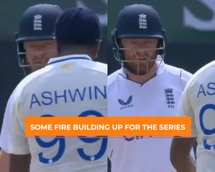 WATCH: Ravichandran Ashwin celebrates on Jonny Bairstow's face, latter gives back