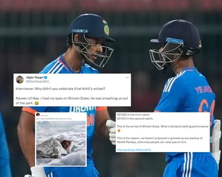 'Afghan bowlers ki jabardast dhunai ki ' - Fans react as Yashasvi Jaiswal and Shivam Dube smash blistering half-centuries to help India seal T20I series against Afghanistan