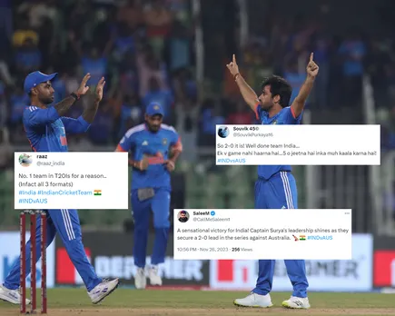 'Ek bhi game nahi haarna hai' - Fans react as India beat Australia in 2nd T20I to gain 2-0 lead in 5-match series
