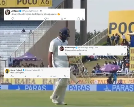'Anderson's Bunny, Rohit Sharma' - Fans fume as Rohit Sharma gets dismissed for 2 runs against England in fourth Test