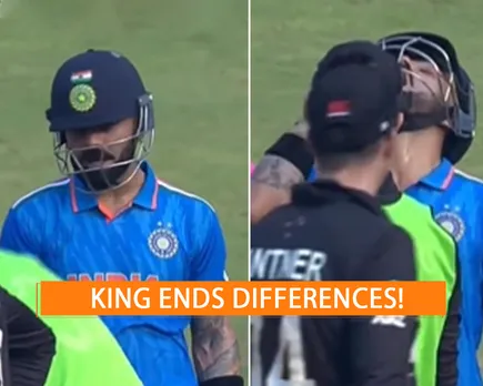 WATCH: Virat Kohli takes drinks from New Zealand's Will Young in 1st Semi-Final, video goes viral