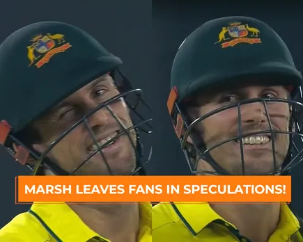 WATCH: Mitchell Marsh winks towards KL Rahul after getting dismissed, video goes viral