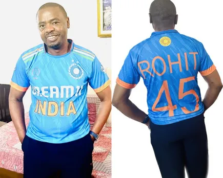 'Dekh ke hi pata chalta hai ki rohit fan hai' - Fans react as South Africa pacer Kagiso Rabada's father Mpho Rabada supports India