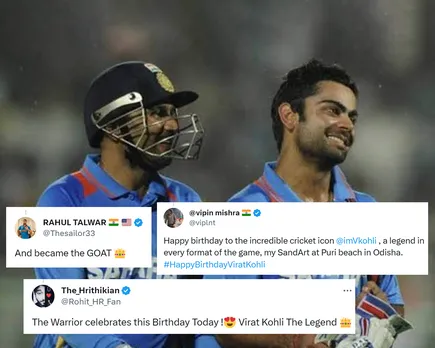 'Happy birthday to the incredible cricket icon' - Fans react to Virender Sehwag's 'Century haemoglobin ki tarah inki ragon mein daudti hai' special wish for Virat Kohli