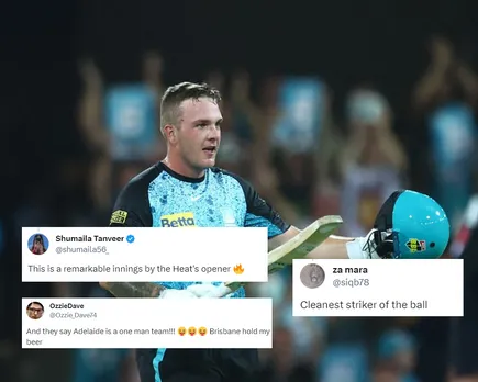 ‘This is a remarkable innings by the Heat's opener’- Fans react as Josh Brown hits most sixes by any batter in single BBL innings in his record ton