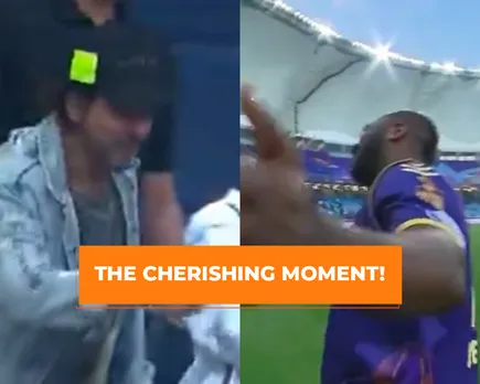 WATCH: Andre Russell recreates memorable 'Shah Rukh Khan' pose in star Bollywood actor's presence during ILT20