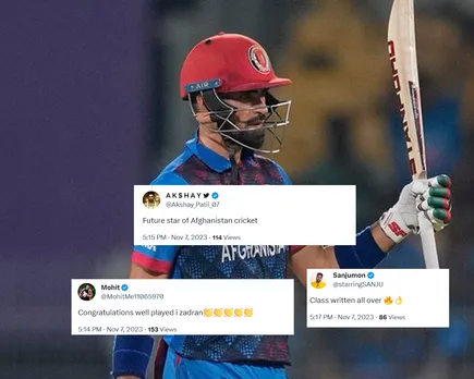 'Afghanistan ka future hai ye' - Fans react as Ibrahim Zadran becomes first-ever Afghanistan batter to score ODI World Cup century