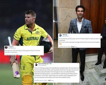 'Lamba tug of war chalega abhi to ye' - Fans react as David Warner replies  to Mohammed Kaif's 'I can never accept best team won the World Cup' statement