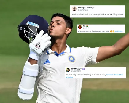 'What an exciting talent' – Fans applaud in unison after Yashasvi Jaiswal smashes spectacular double century against England during second Test