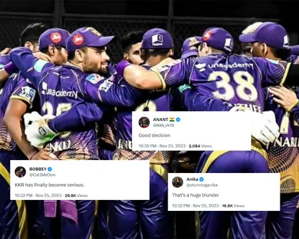 'Accha player lega'- Fans react as KKR releases star all-rounder ahead of 2024 IPL auction