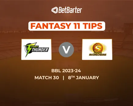 THU vs SCO Dream11 Prediction, Fantasy Cricket Tips, Today's Playing 11 and Pitch Report for BBL 2023, Match 30