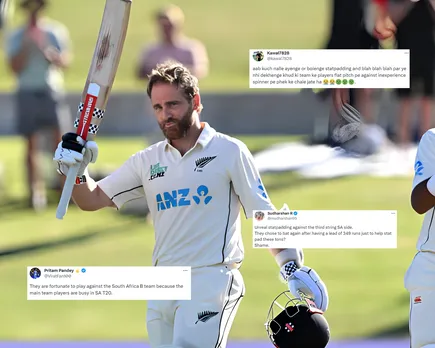 'Ab kuch nalle ayenge or bolenge statpadding' - Fans react as Kane Williamson hits his 31st Test hundred in first Test against South Africa