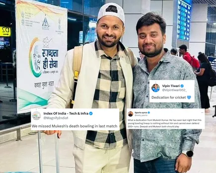 'Waah kya dedication hai' - Fans reacts as Mukesh Kumar returns to Team India ahead of 4th T20I just after his wedding
