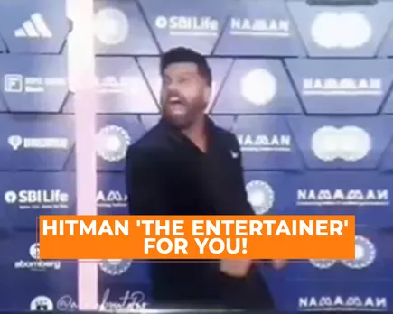 WATCH: Indian skipper Rohit Sharma mimics Virat Kohli's celebration style, video goes viral