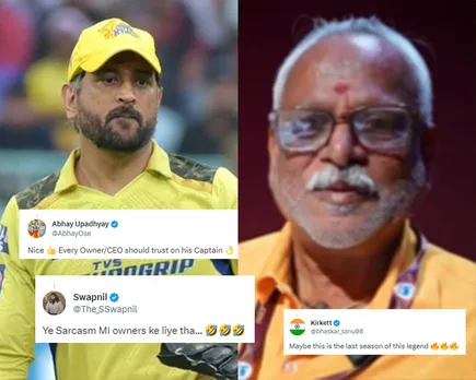 'Ye Sarcasm MI owners ke liye tha' - Fans react to CSK CEO Kasi Viswanathan's "Thalaivan Dhoni is there for us" statement for MS Dhoni