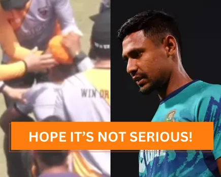 WATCH: Mustafizur Rahman taken to hospital after 'terrible hit' in head during practice session