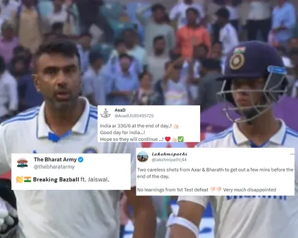 'Breaking Bazball ft. Jaiswal' - Fans react as India dominates on day 1 of second Test courtesy of Yashasvi Jaiswal's amazing century