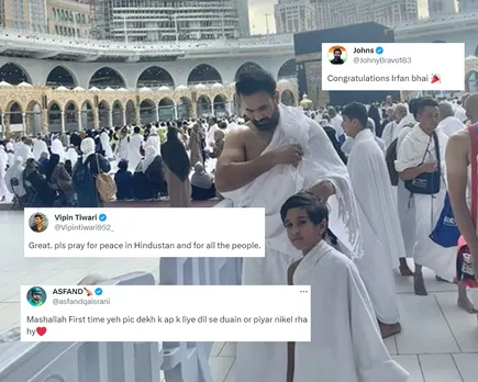 'Ye dekh k aap k liye dil se duayein or pyar nikal rha hai' - Fans react as Irfan Pathan completes Umrah with his son, heartfelt picture goes viral