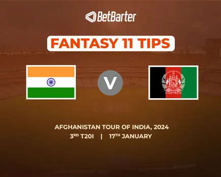IND vs AFG Dream11 Prediction, Fantasy Cricket Tips, Today's Playing 11 and Pitch Report for Afghanistan tour of India, 3rd T20I