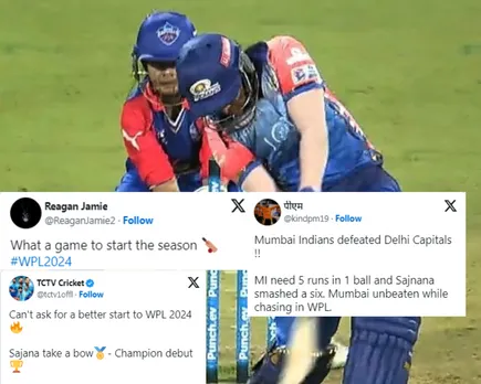 'What a game to start the season' - Fans react as Mumbai Indians Women beat Delhi Capitals Women by 4 wickets in a thrilling tournament opener of WPL 2024
