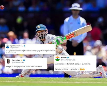 'Aaj acting chorkr batting kari hai isne' - Fans react as Mohammad Rizwan plays counter attacking knock of 88 runs against Australia in third Test