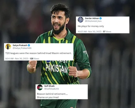 'Aaj kal retirement lekr league khelna fashion hai' - Fans react as Imad Wasim signs contract with Melbourne Stars for BBL 2023-24