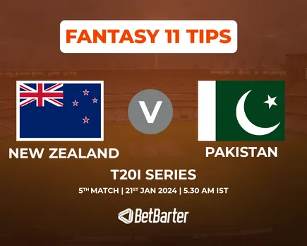 NZ vs PAK Dream11 Prediction 5th T20I, Fantasy Cricket Tips, Today's Playing 11 and Pitch Report