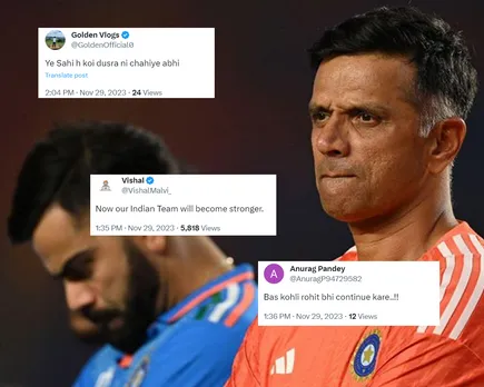 'Ye Sahi h koi dusra nhi chahiye abhi' - Fans react as Rahul Dravid set to continue as head coach of India till T20 World Cup 2024