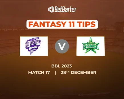 HUR vs STA Dream11 Prediction, Fantasy Cricket Tips, Today's Playing 11 and Pitch Report for BBL 2023, Match 17