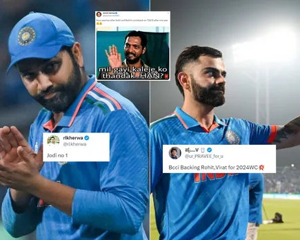 'Mil gyi kaleje ko thandak' - Fans delighted after Rohit Sharma and Virat Kohli make return to T20Is, set to be in action during T20I series against Afghanistan