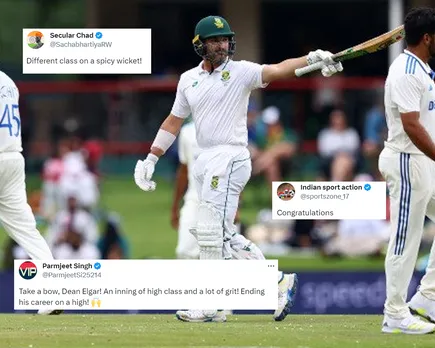 'Take a bow, Dean Elgar!' - Fans react as Dean Elgar becomes only 2nd SA batter to score ton against India in South Africa after 10 years