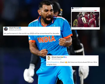 ‘His performance in the world cup 2023 will be remembered for decades’- Fans react as Mohammed Shami receives prestigious Arjuna Award