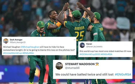 'Do baar bhi batting karte toh haar jaate' - Fans react as England lose to South Africa by 229 runs, face third defeat in ODI World Cup 2023