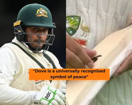 Usman Khawaja raise his voice as he was forced to removed dove logo from his bat