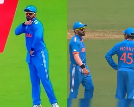 India vs Pakistan: Virat Kohli leaves the field to change jersey during match against Pakistan