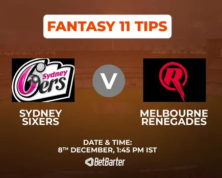 SIX vs REN Dream11 Prediction, Fantasy Cricket Tips, Today's Playing 11 and Pitch Report for BBL 2023, Match 2