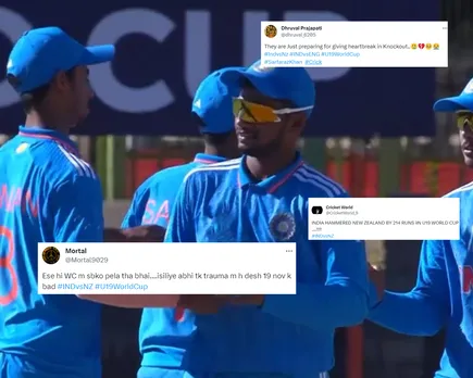 'Ese hi WC m sbko pela tha bhai, ab darr lagta hai' - Fans react as India continues dominance in U19 World Cup 2024 with massive 214-run win against NZ