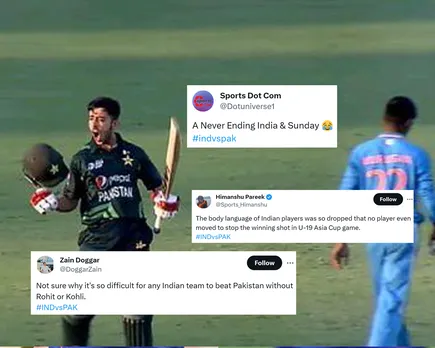 'A Never Ending India & Sunday' - Fans react as Pakistan U19 beat India U19 by 8 wickets in Men's U19 Asia Cup