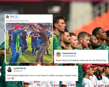 'Dil Dil South Africa' - Fans react as South Africa win by 5 wickets and knock Afghanistan out of ODI World Cup 2023