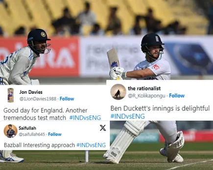 'Another tremendous Test match' - Fans react as England hold strong position at stumps on second day in response to India's 445 in first innings