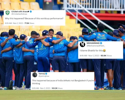 'Kangali mei anta geela' - Fans react as entire Sri Lankan board members get sacked following team's performance in ODI WC 2023