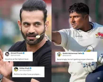 'Injustice at the highest level' - Fans react as Irfan Pathan vouches for Sarfaraz Khan in cryptic 'stats' post after another Test squad snub