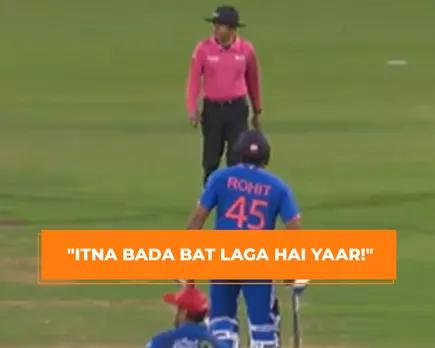 WATCH: 'Ek toh idhar 2 zero ho gye hain' - Rohit Sharma directly questions umpire as latter signals leg-bye despite ball hitting bat