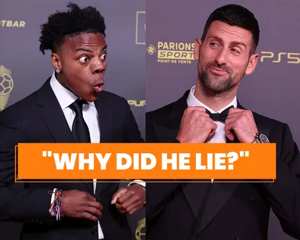 WATCH: 'I thought f**king Tiger Woods...' - IShowSpeed discovers who Novak Djokovic is after latter trolls him at Ballon d'Or ceremony