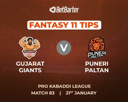 GUJ vs PUN Dream11 Prediction, Fantasy Kabaddi Tips, Playing 7 & Injury Updates For Match 83 of PKL 2023-24